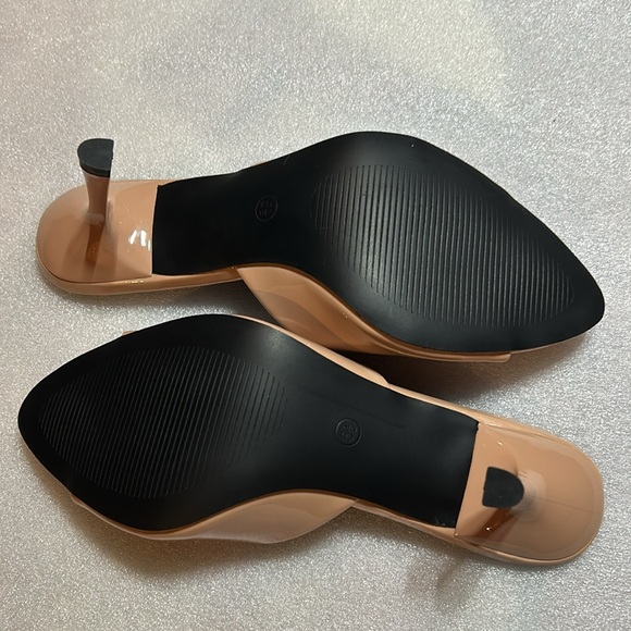 Nude patent mule heels size 5.5 NIB - Picture 5 of 7